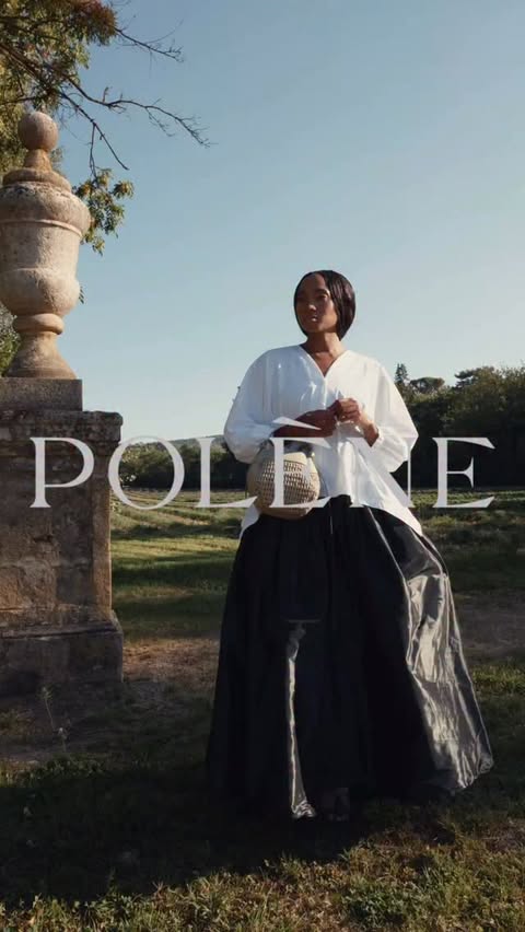 Instagram post by @marie_mag_ for POLÈNE. Caption reads: …. @polene_paris & I have been carrying on quite....