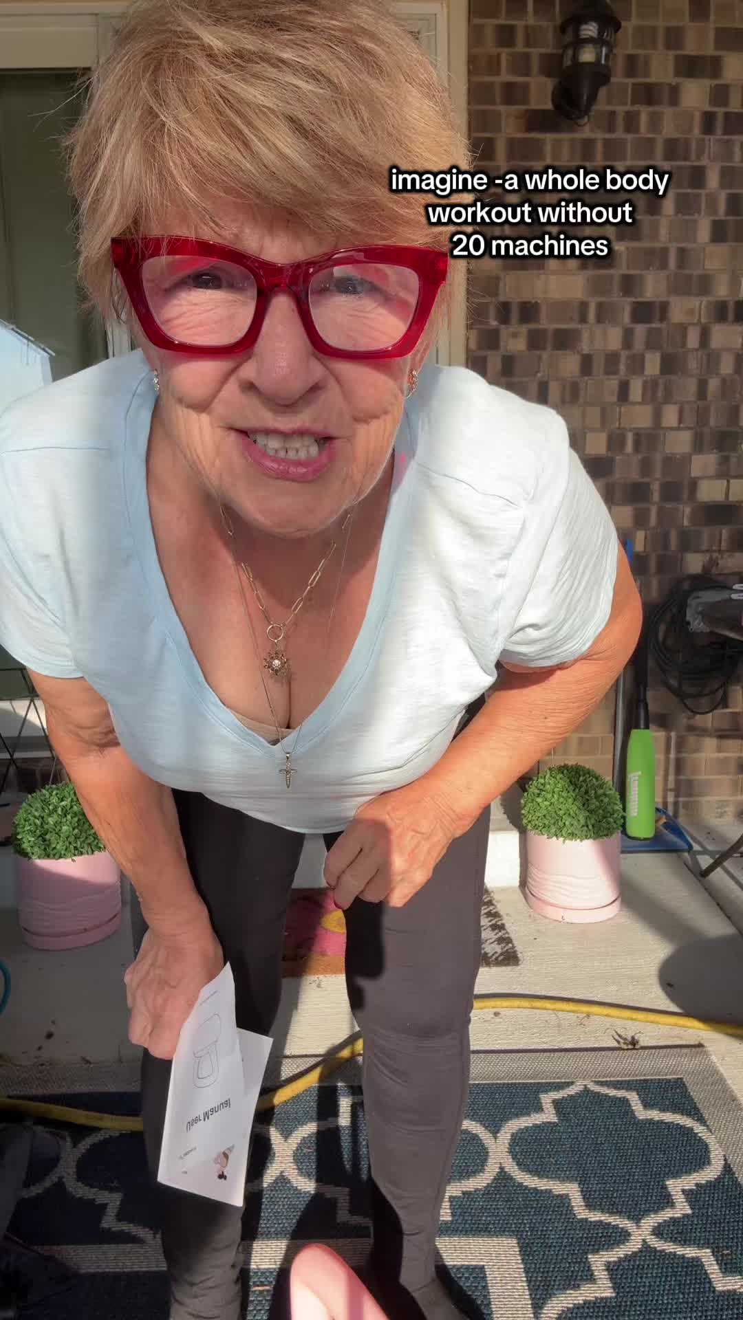 TikTok post by @jenrn_wfh_adhdwellness for Merach Fitness. Caption reads: Kettlebells - simplified routine to get you....
