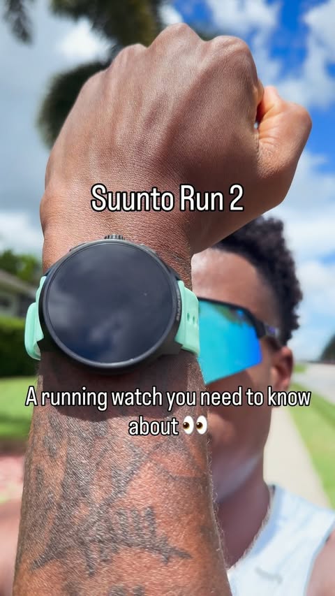 Instagram post by @gio_venchy for Suunto. Caption reads: [...] Excited and grateful to partner with @suunto....