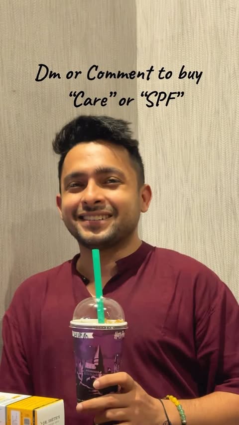 Instagram post by @shivamvlog for Dr Sheths. Caption reads: [...] my skin protected and barrier strong.....