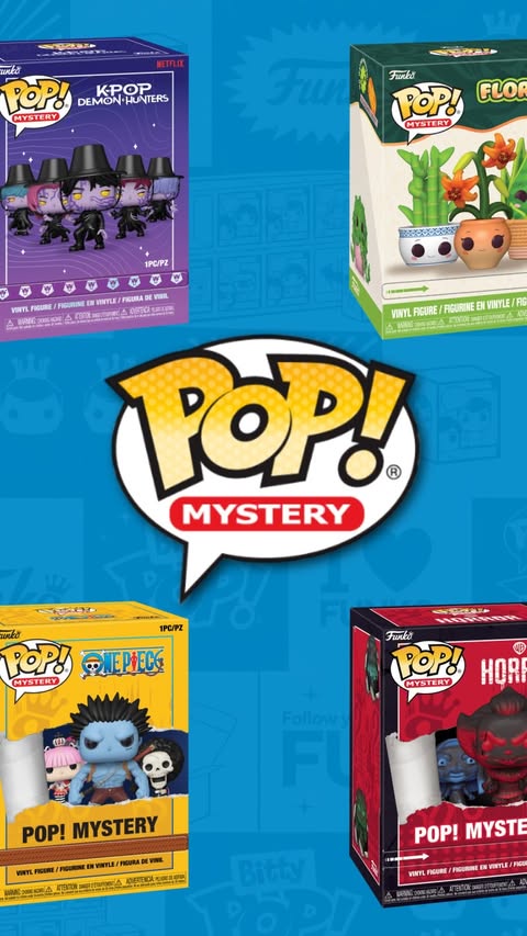 Instagram post by @fncfandoms for Funko. Caption reads: Get ready… the all-new Funko Pop! Mystery is....