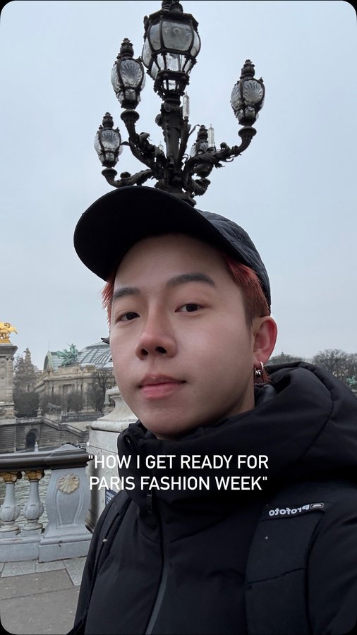 Instagram post by @waltertan for iShopChangi. Caption reads: So… how do I get ready for Paris Fashion Week?....