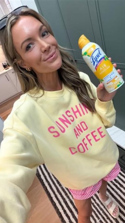 Instagram post by @torigerbig for Lysol. Caption reads: #LysolPartner Okay but WHY does the mud room [...].