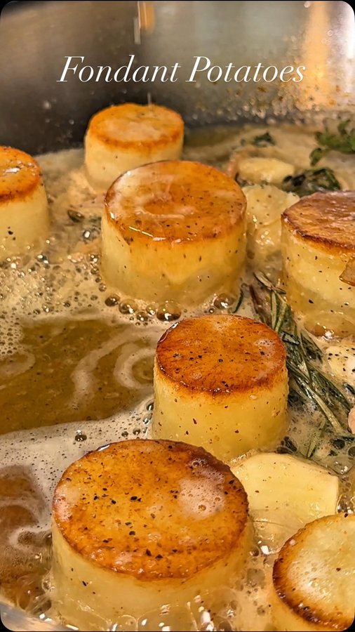 Instagram post by @imashleybreannn for Graza. Caption reads: #ad These fondant potatoes deserve a permanent....