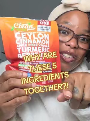 TikTok post by @kanariiskitchen for Clean Nutra. Caption reads: [...] & reviews for yourself! 🤎 Hashtags:....