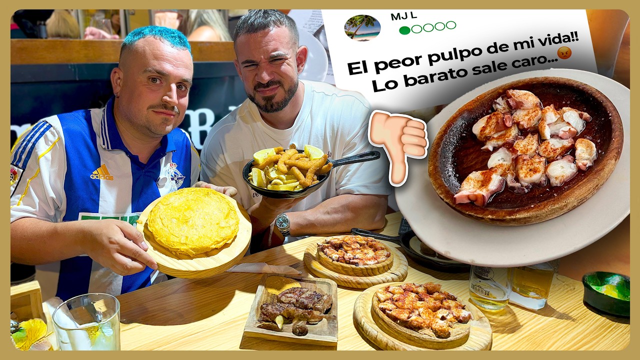 YouTube post by @CenandoconPablo for Pampling. Caption reads: THE WORST RESTAURANT IN SPAIN ACCORDING TO GOOGLE....
