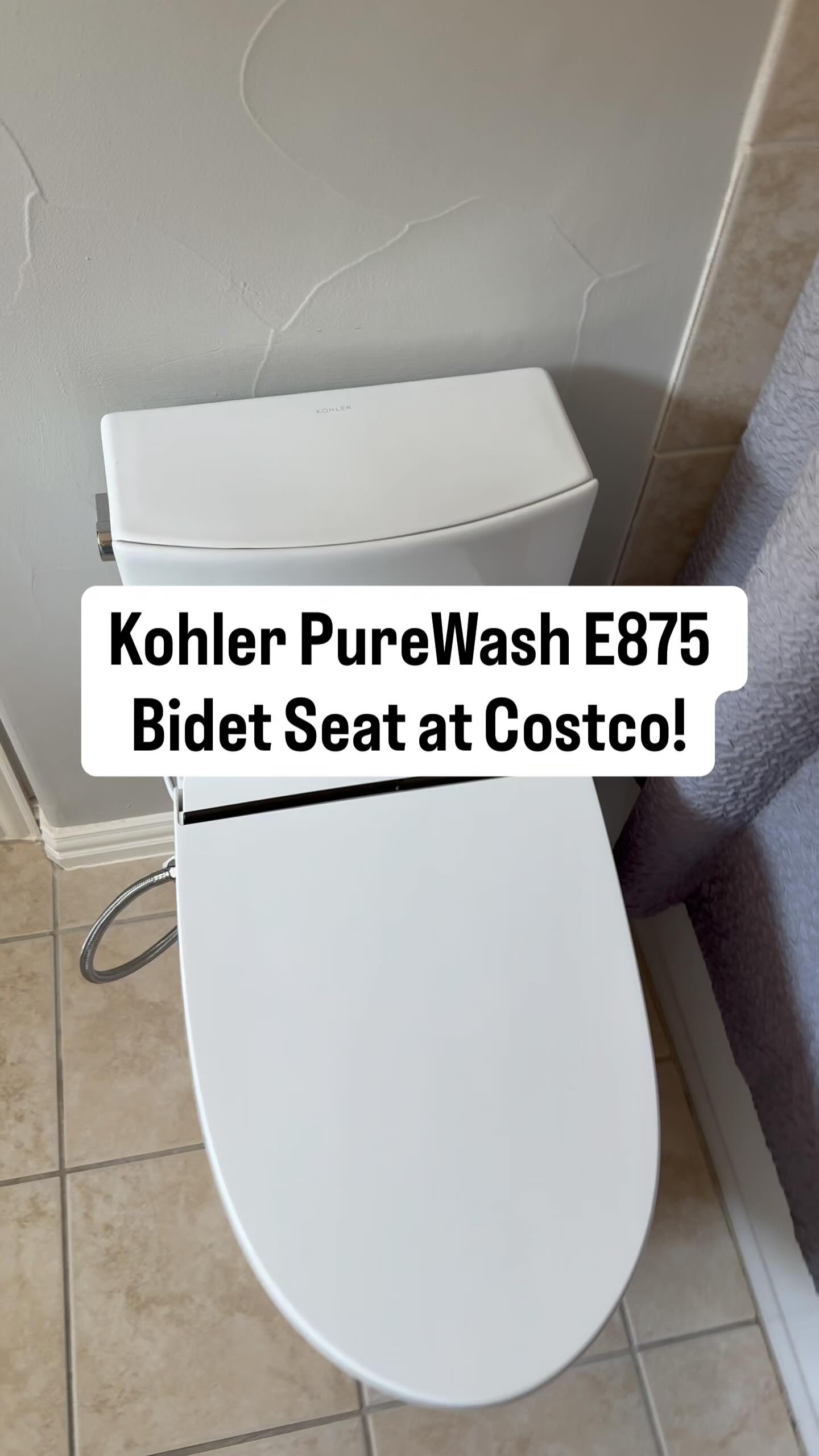 Instagram post by @costcohotfinds for KOHLER. Caption reads: Once you have a bidet, you won’t go back! This is....