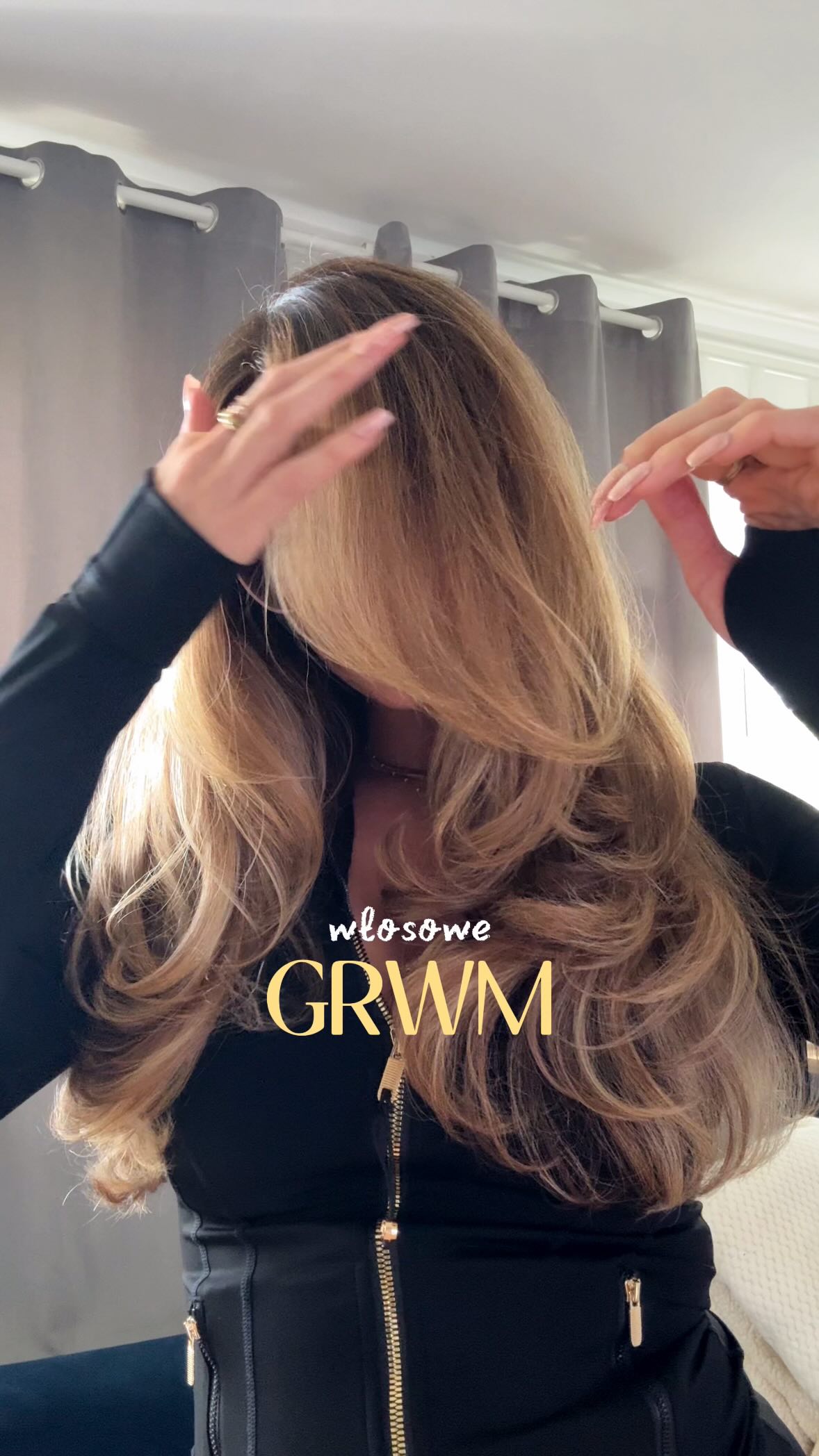 Instagram post by @ferencaleks for Super-Pharm. Caption reads: włosowe GRWM! 💆🏼‍♀️
Krok po kroku: od....