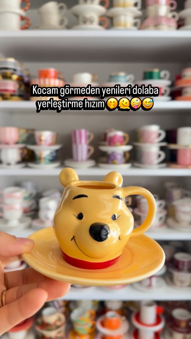 Instagram post by @sinemce__sunumlar for LCW Home. Caption reads: 🤭😍😅 . . #reklam #lcwhome #lcw #fincan....