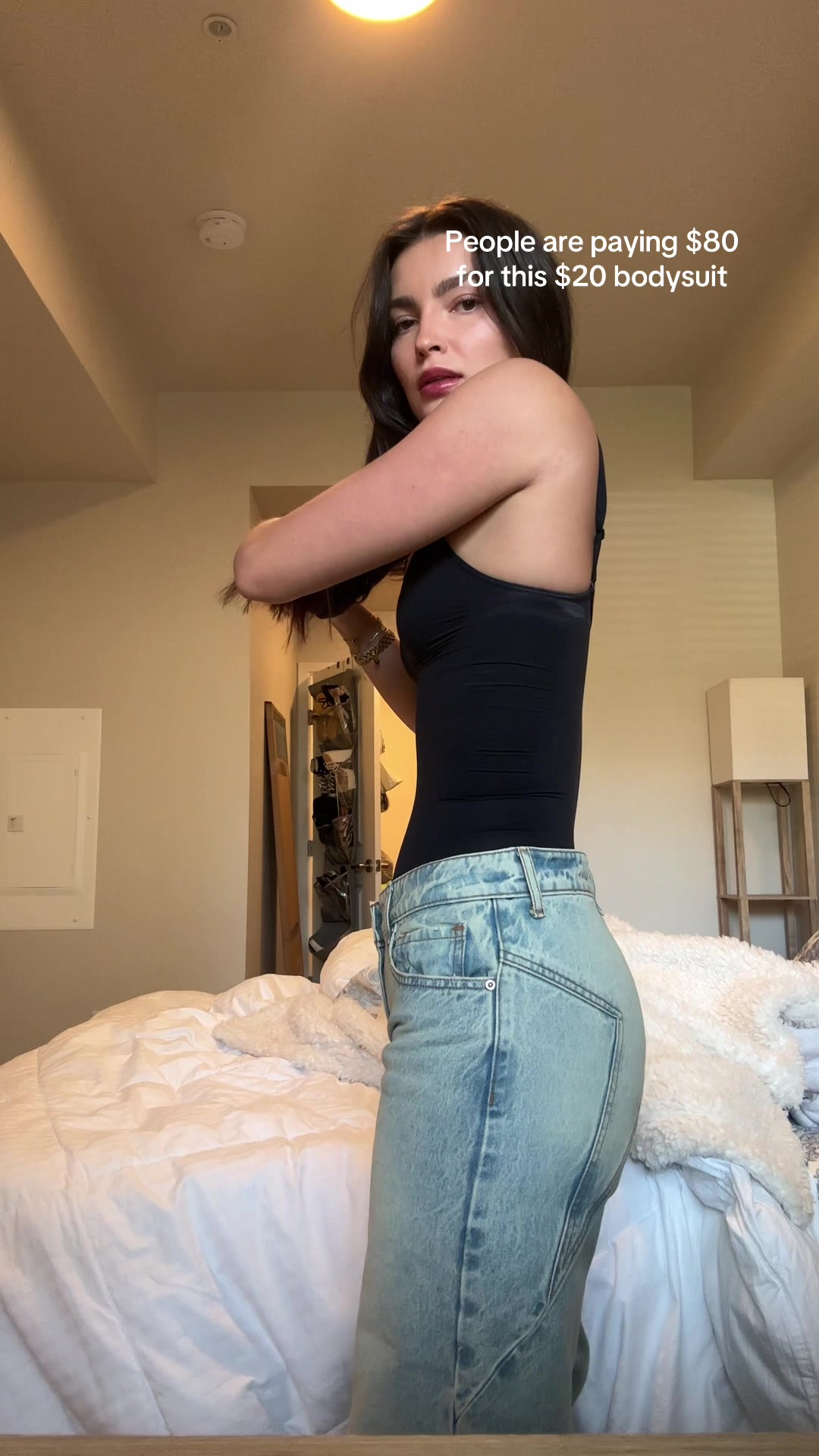 TikTok post by @tessnogales for Feelingirl. Caption reads: [...] under dresses. I look snattcchhhedd....
