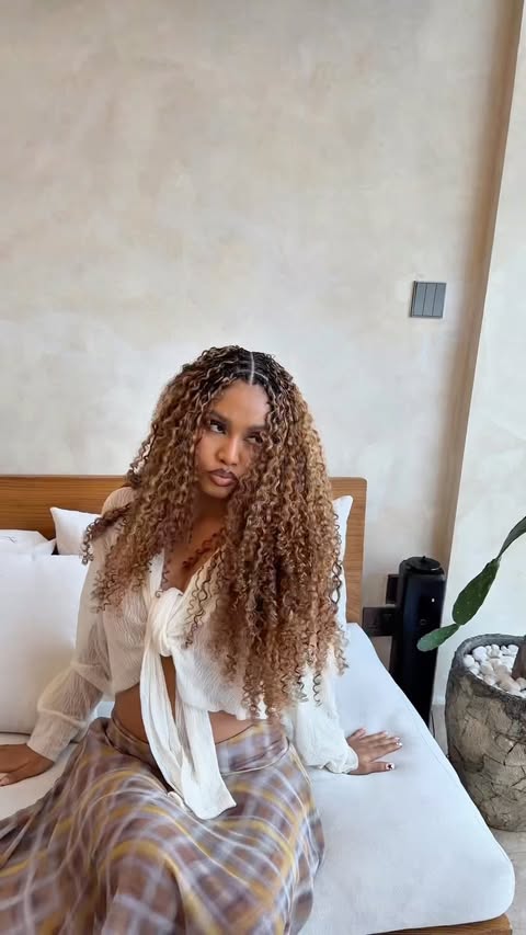 Instagram post by @yuliaawerner for QVR Hair. Caption reads: diva activated ankasa😍😝 This color has awoken....