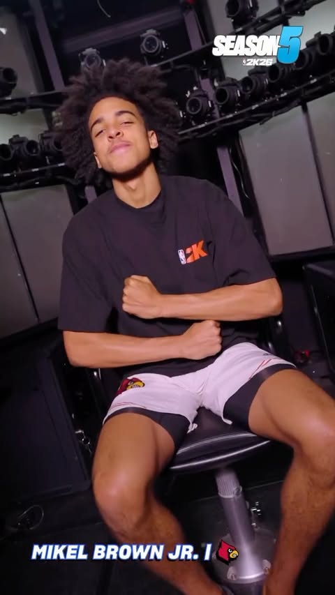 Instagram post by @mikel_brownjr for NBA 2K. Caption reads: Grew up on this game, now I’m in it 🙏 @NBA2K....