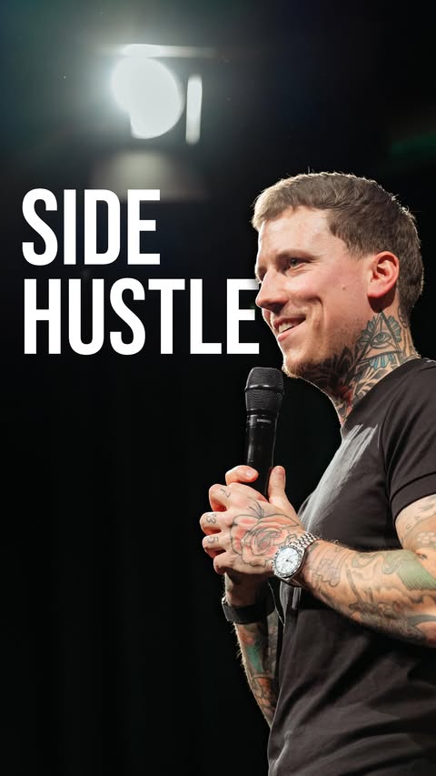 Instagram post by @fabio_landert for air up. Caption reads: Side Hustle 👀

#fabiolandert #comedy #schweiz....