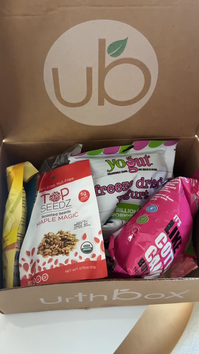 Instagram post by @mypetitevibes for Urthbox. Caption reads: Protein box from @urthbox 🤩
#ad #sponsored So....
