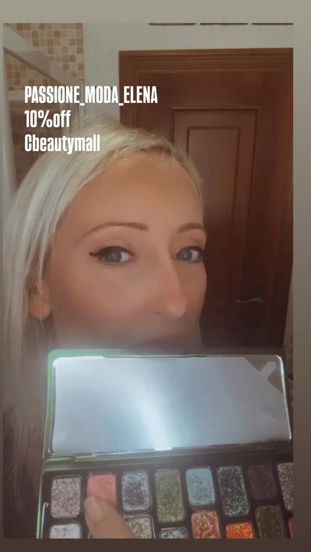 Instagram post by @elena_life_and_style for CbeautyMall. Caption reads: ✨ Oggi ho scelto di giocare con i colori super....