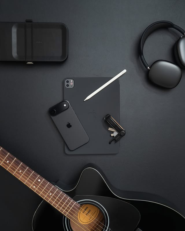 Instagram post by @tjpinkush for Orbitkey. Caption reads: Today’s mood in one frame: all black, all....