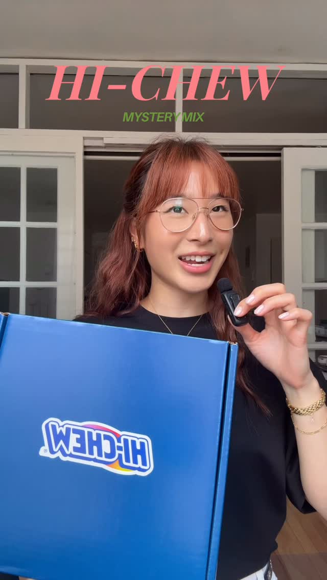 Instagram post by @kristinamichelleang for Hi-chew. Caption reads: @hichewusa always hits, and their new Mystery Mix....