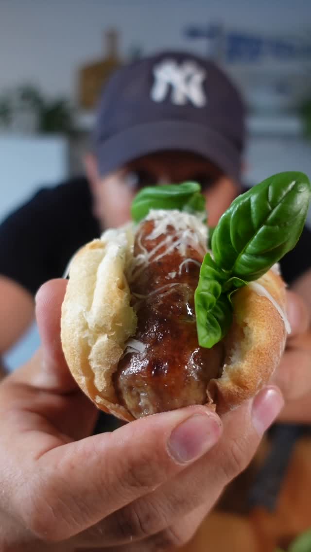 Instagram post by @supchef_ for Premio Foods. Caption reads: Making a classic Italian American sausage with....