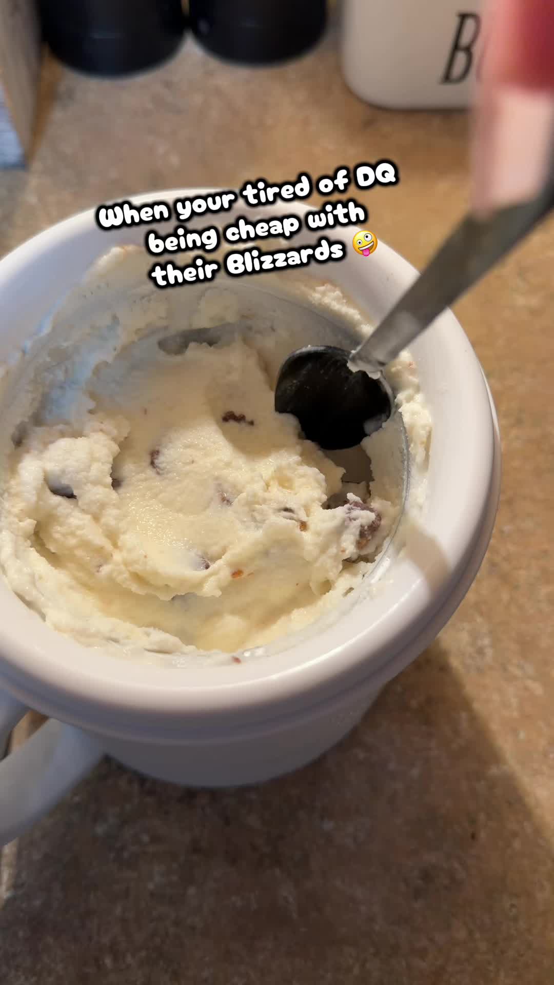 TikTok post by @ur_fav_homegirl87 for SUSTEAS. Caption reads: @SUSTEAS US #icecream #icecreammaker #susteas....
