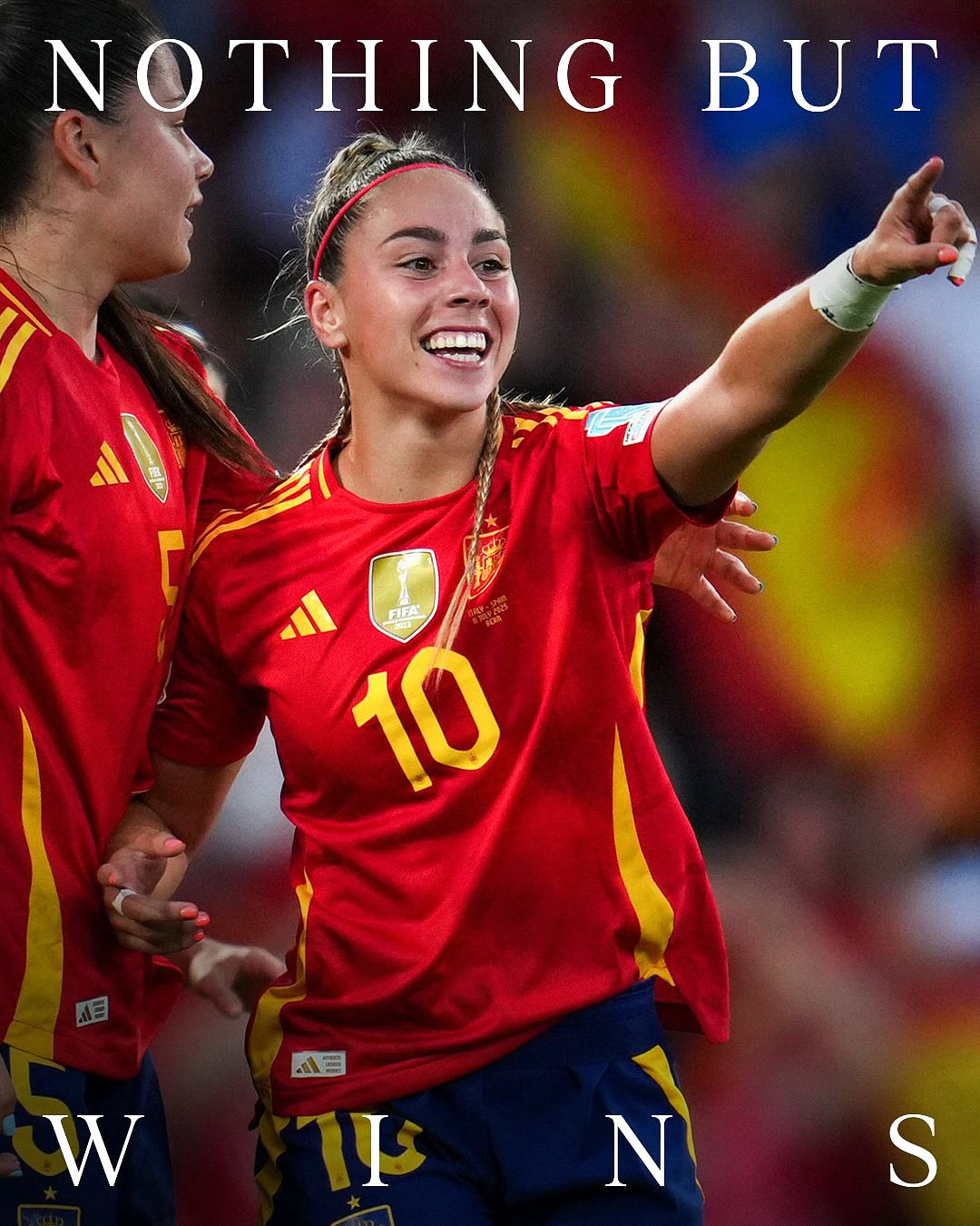 Instagram post by @sefutbolfem for adidas. Caption reads: spain really said “let’s win ‘em all” 🇪🇸

españa....