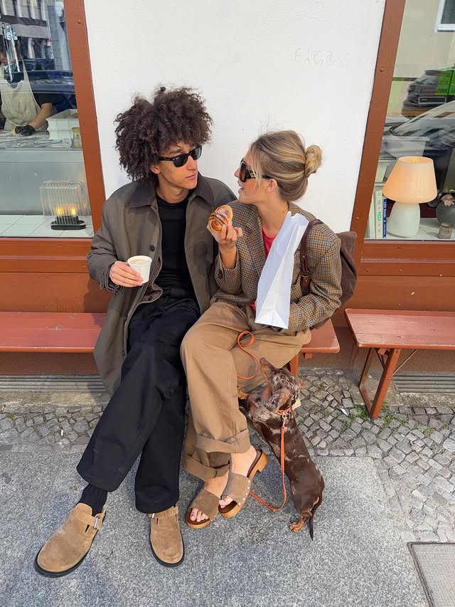 Instagram post by @llolarosalie for COPENHAGEN STUDIOS. Caption reads: [...] ☕️👩🏼‍🤝‍👨🏽@copenhagen_studios....