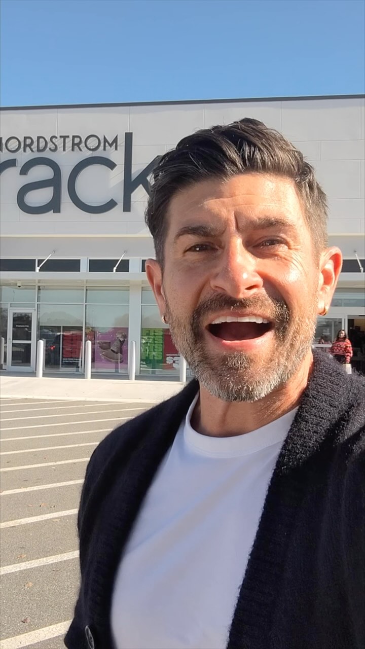 Instagram post by @aaronmarino for Tiege Hanley. Caption reads: We’re officially at Nordstrom Rack! 🎉 Go check us....