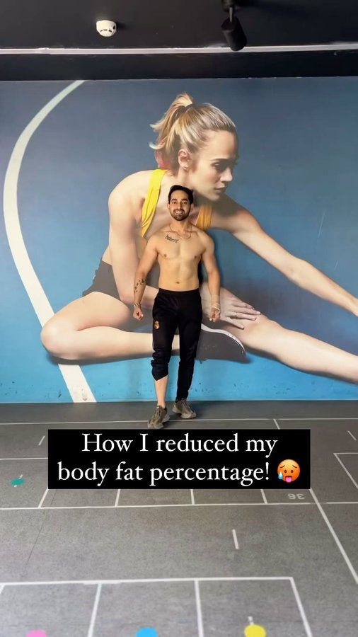 Instagram post by @upenverma for Big Flex - Sports Nutrition. Caption reads: If you’re on also on the journey to a better body,....