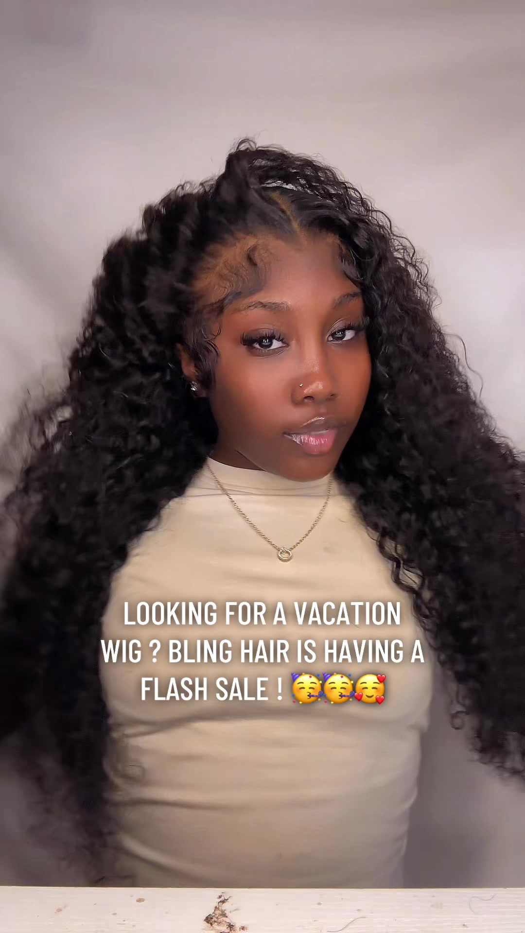 TikTok post by @kaytrenee for Bling Hair. Caption reads: [...] this with my own money 🥳🥰❤️ #fyp....