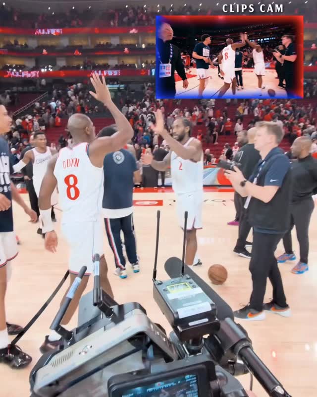 Instagram post by @laclippers for Lexus. Caption reads: [...] full Clippers On The Road presented by....