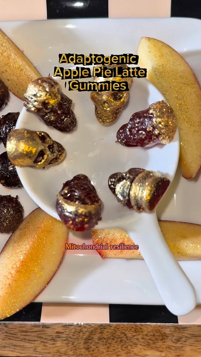 Instagram post by @theactiveherb for LĒVO. Caption reads: Apple Pie Latte Gummies | LEVO Edition
Toasted....