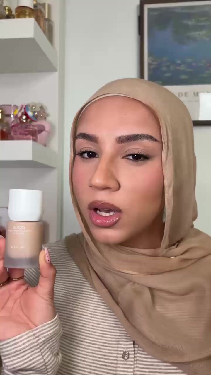 TikTok post by @hagerhanawy for ELROEL. Caption reads: [...] better then a skincare foundation from....