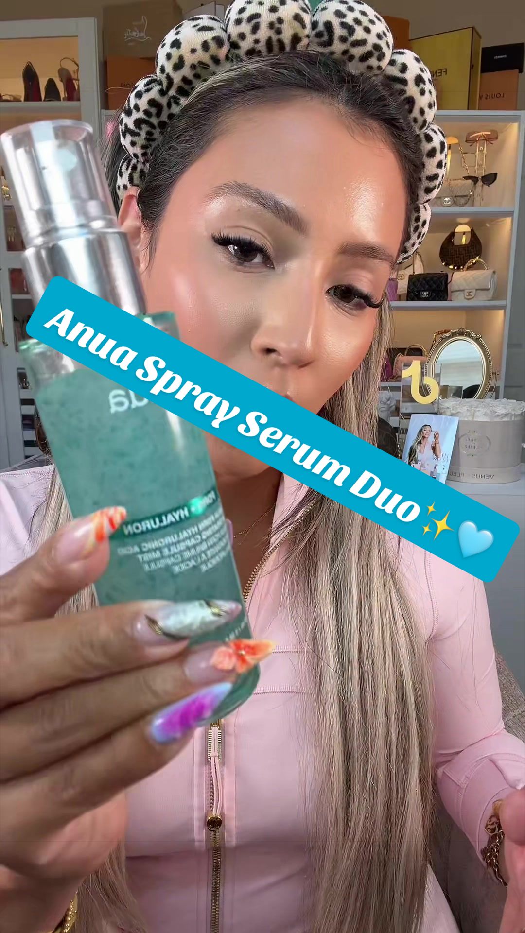 TikTok post by @giniglow for Anua Store US. Caption reads: [...] #tiktokshopsummersale @anua_global @Anua....