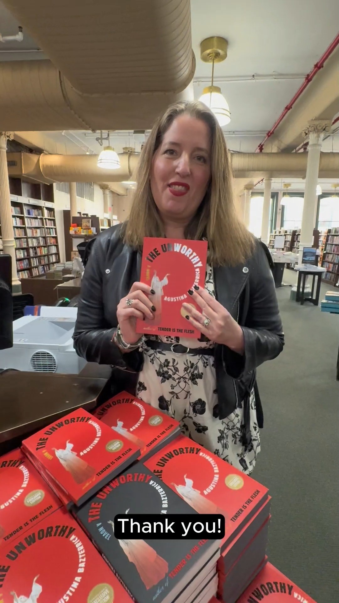 Instagram post by @agustinabazterrica for Simon & Schuster. Caption reads: 🖤SIGNED Sweepstakes🖤
Do you remember the first....