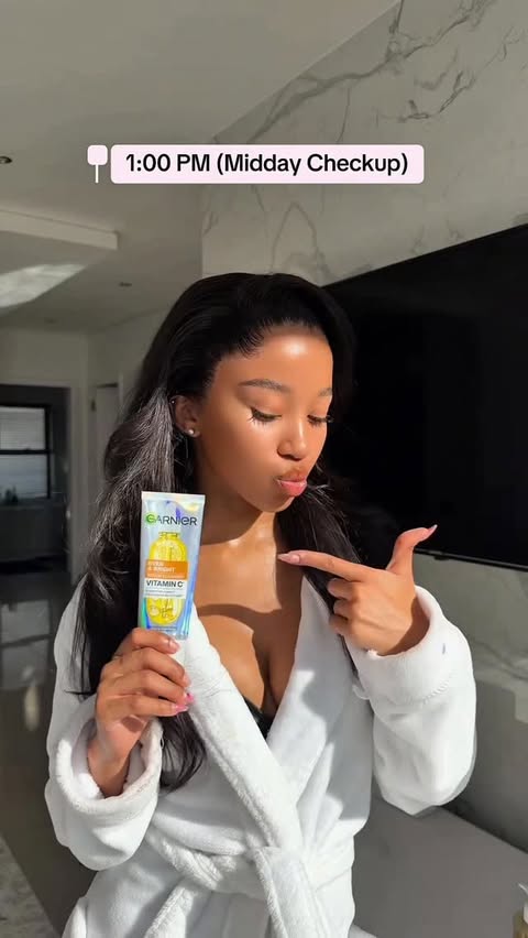 Instagram post by @luyanda_dando for Garnier. Caption reads: [...] that feels soft, never tight, with the....