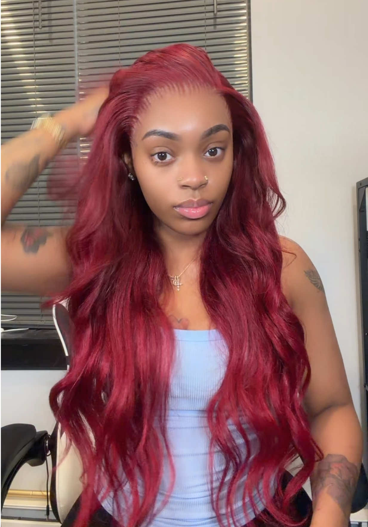 TikTok post by @richgalbrat for ITODAY Hair. Caption reads: 😍😍 @ITODAY Hair.