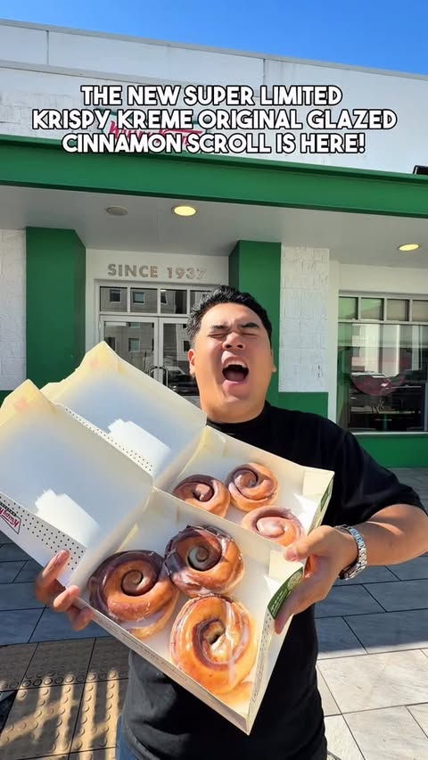 Instagram post by @adrianwidjy for Krispy Kreme Doughnuts. Caption reads: PSA: Krispy Kreme just dropped the Original....