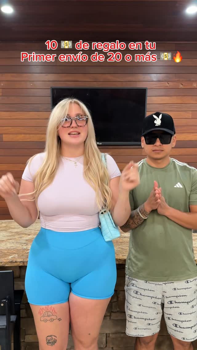 Instagram post by @juanpvandkayla for Taptap Send. Caption reads: Usen nuestro código mi gente:juanykayla....