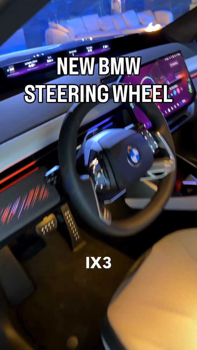 Instagram post by @bmwblog for BMW USA. Caption reads: Another look at one of the four steering wheel....