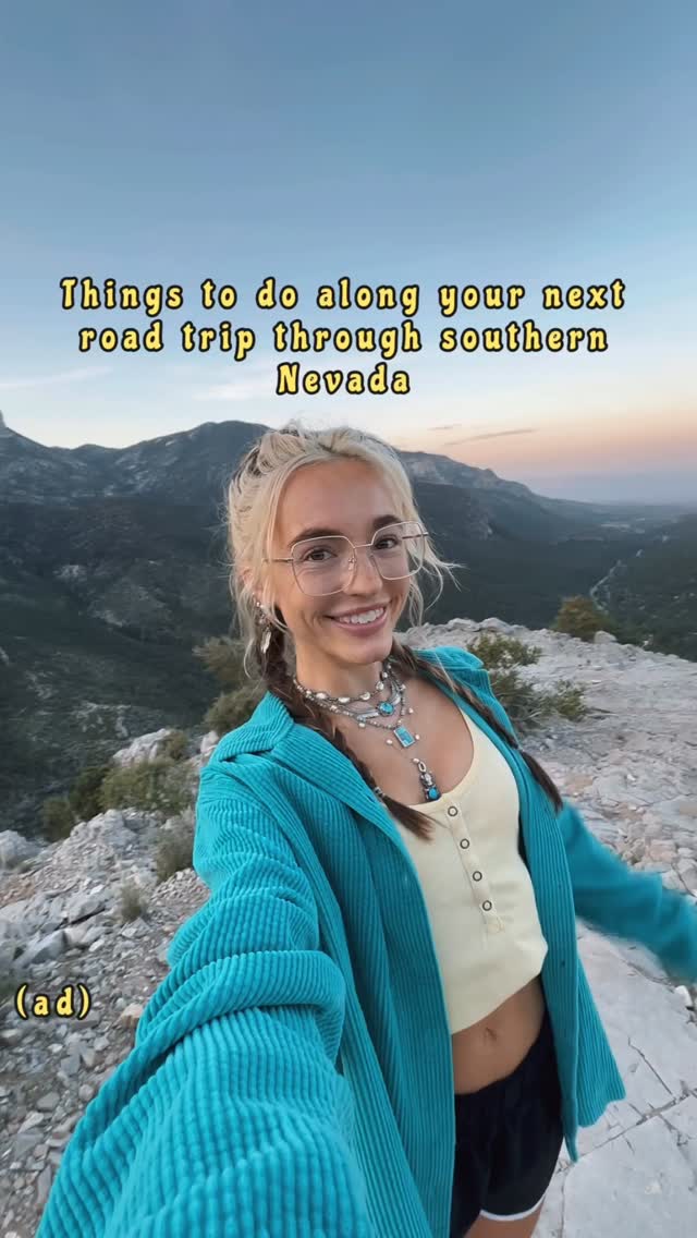 Instagram post by @jamieroadtrips for Travel Nevada. Caption reads: [...] of adventure in southern Nevada with....