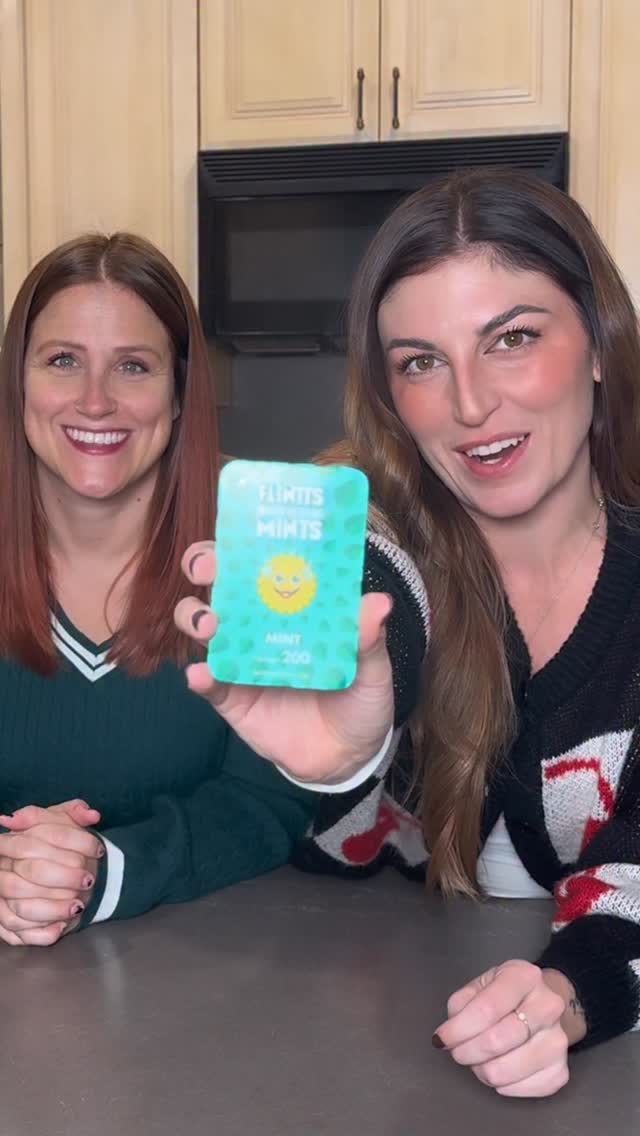 Instagram post by @sarapoptarts for Flintts. Caption reads: Who won the challenge? @flinttsmints #flinttsmints.