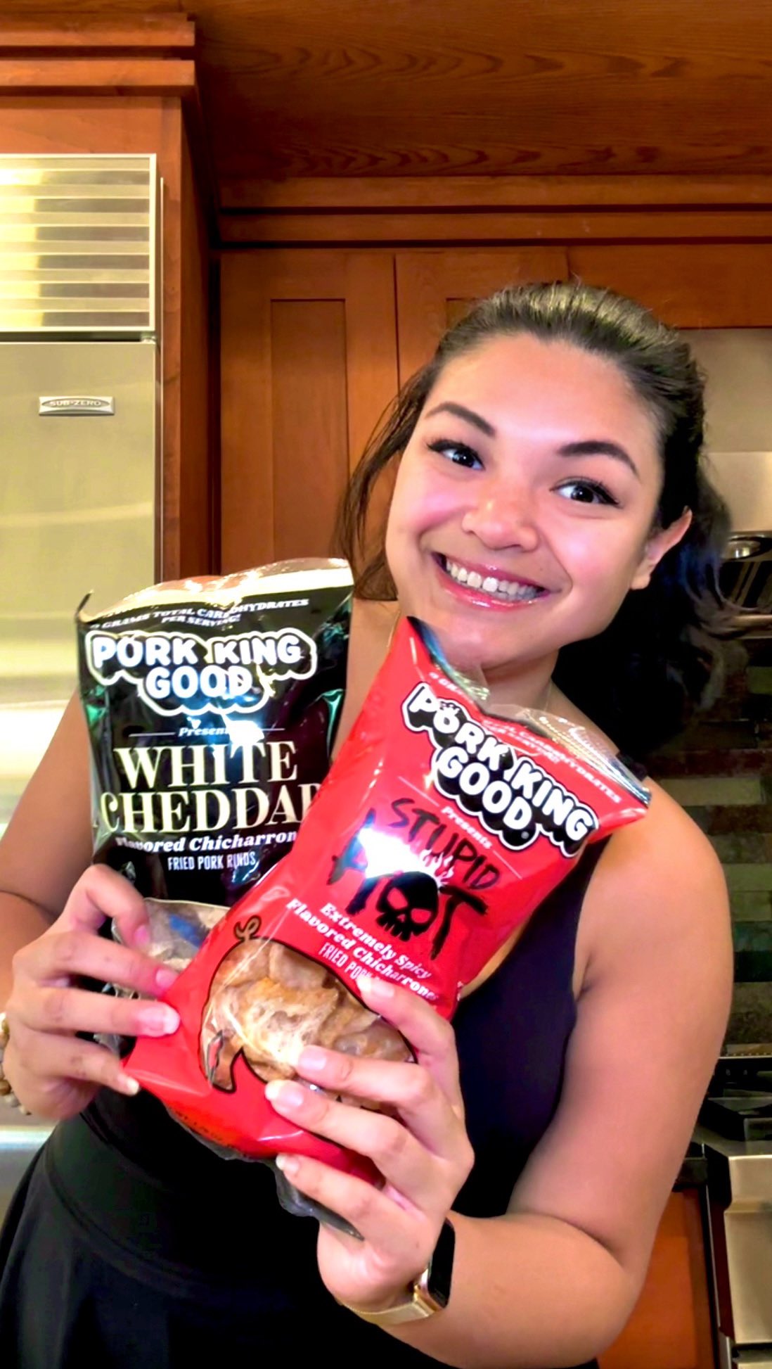 Instagram post by @jacqsplate for Pork King Good. Caption reads: I’M PUTTING THE PIG SKIN INTO FOOTBALL SZN,....