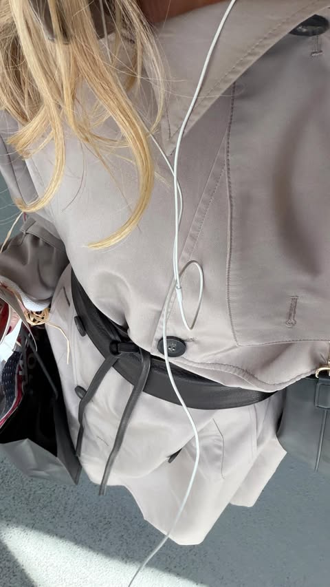 Instagram post by an influencer for ASOS. Caption reads: [...] not the wardrobe. Trench @asos Belt....
