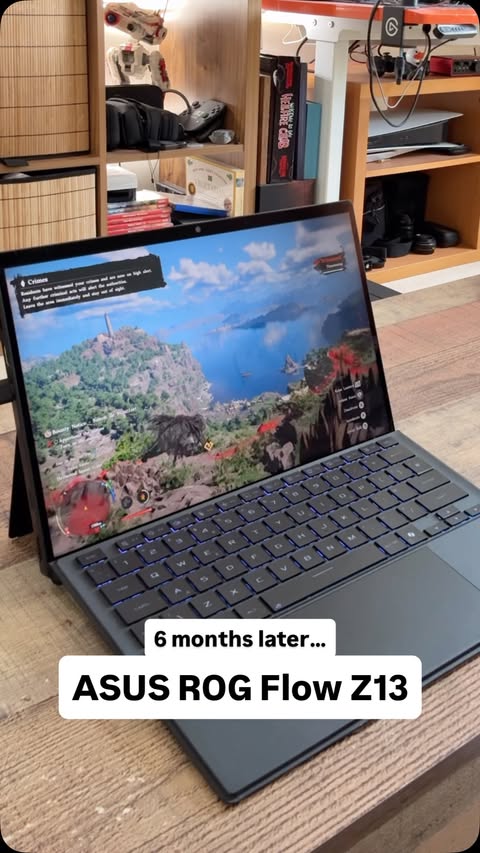 Instagram post by @mrlewisblogsgaming for AMD. Caption reads: [...] on High Settings with it’s incredible AMD....