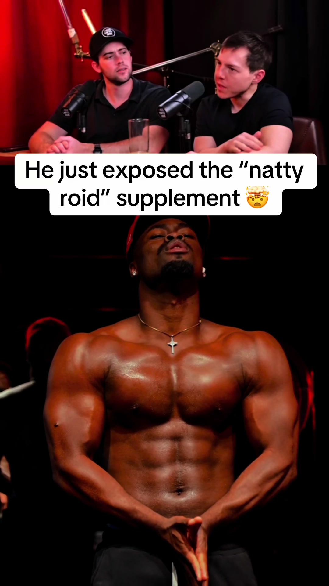TikTok post by @colyn2.1 for Peak Revival X. Caption reads: He just exposed the “natty roid”....