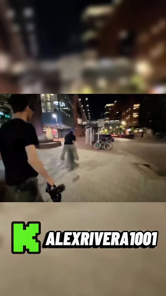 Instagram post by @alexrivera1001 for Kick. Caption reads: “Parkour” 😂

#comedy #streaming 
@kickstreaming.