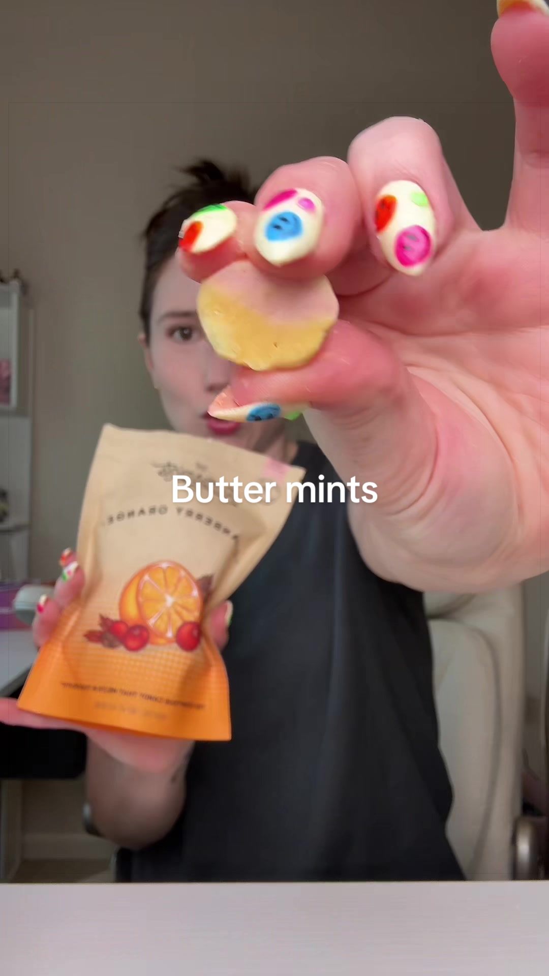 TikTok post by @_fair.light_ for Buttermints. Caption reads: #buttermints #buttermintcandies #buttermintcandy....