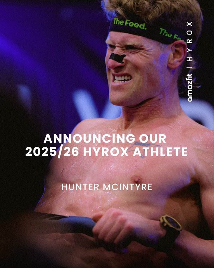 Instagram post by @huntthesheriff for Amazfit. Caption reads: The Sheriff is back.
And he’s got unfinished....