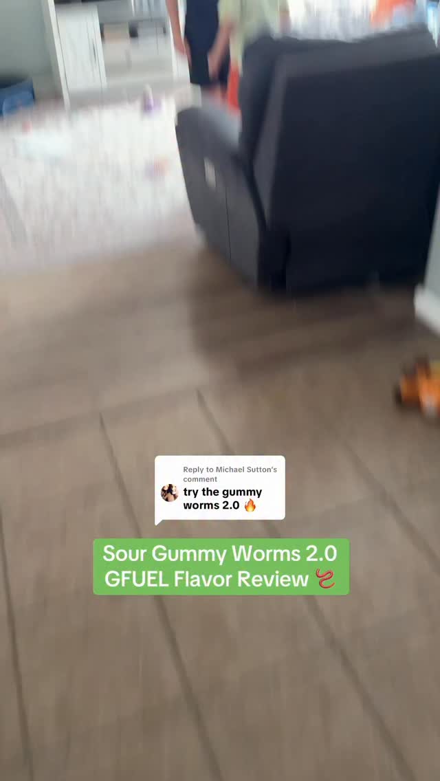 Instagram post by @dannydorito23 for G FUEL. Caption reads: We finally reviewed Sour Gummy Worms 2.0! 🪱....