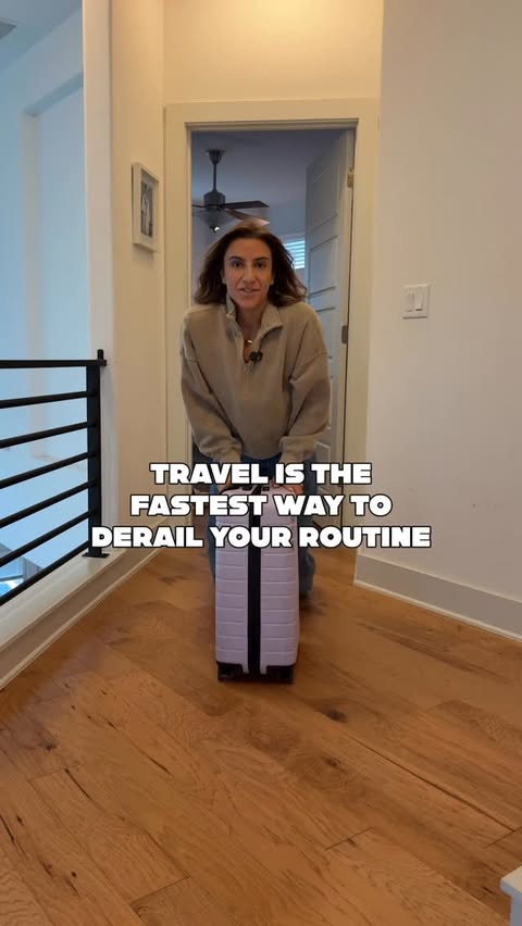 Instagram post by @taralaferrara for California Almonds. Caption reads: [...] What’s always in your carry-on?....