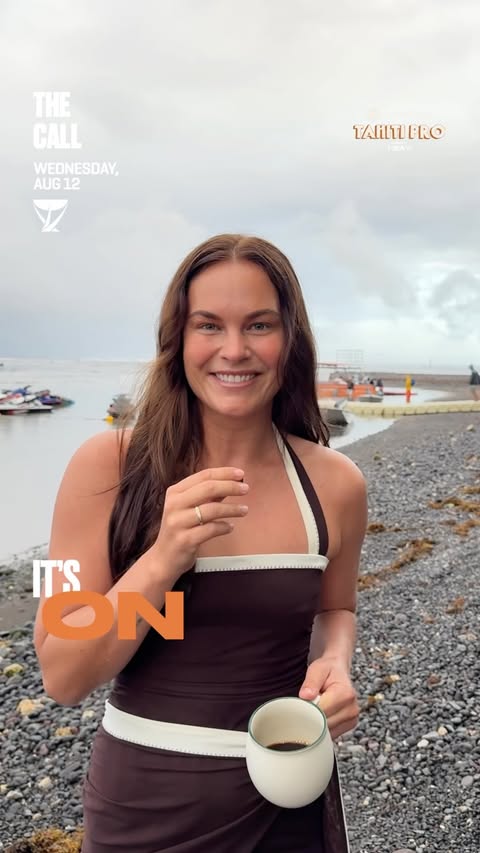 Instagram post by @flickpalmateer for World Surf League. Caption reads: [...] minute heats Watch it all live at....